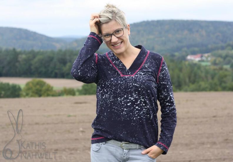 Ebook / Nähanleitung Damen Shirt mit V-Ausschnitt image number 4