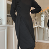 Midi Sweatshirtkleid  | Kleid mit Bindedetails | Linnea thumbnail number 3