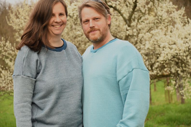 lovely lady & men oversized hoodie Damen & Herren Sweater image number 9