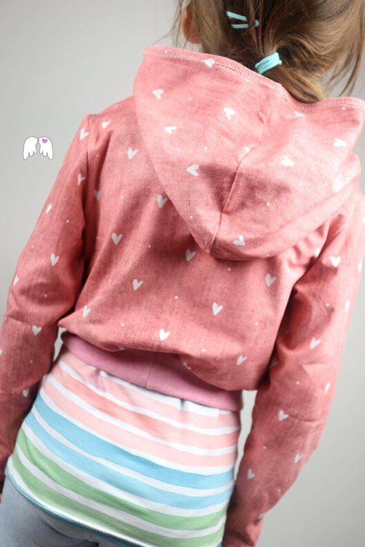 COLD CROP kurz-Hoodie mit Shirt Gr. 98 - 164 image number 6