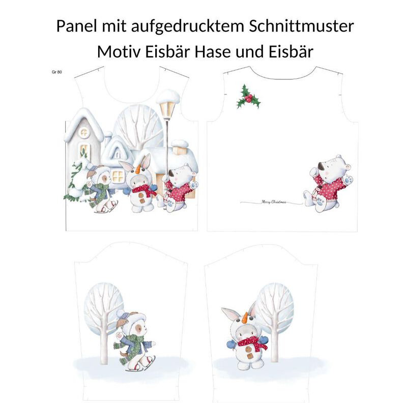 Schnittmuster Shirt Paula+Emil Gr. 80-140 + Motiv Hase image number 4
