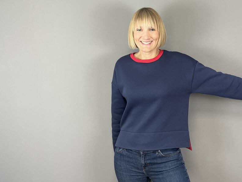 Sweater Lenna | Sweatshirt mit Bündchen oder Saum image number 2
