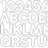 8cm Doodle Buchstaben und Zahlen Stickdatei Alphabet Zahl thumbnail number 1