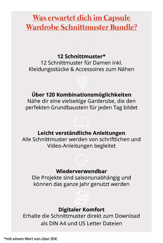 Schnittmuster Bundle mit 12 Schnittmustern, XS-XXXL, Damen image number 2
