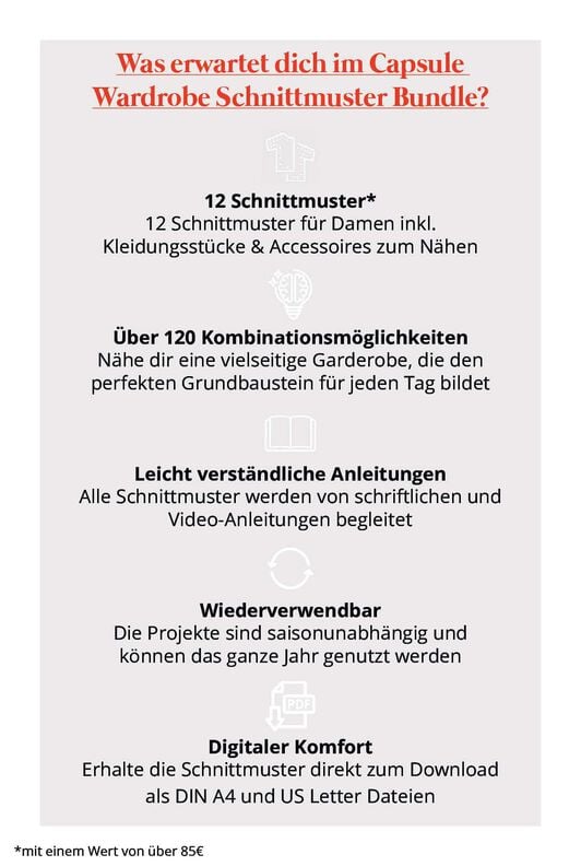 Schnittmuster Bundle mit 12 Schnittmustern, XS-XXXL, Damen image number 2