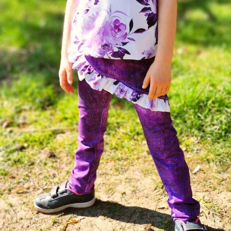 BEAMER + A0 lovely legs Hose Leggings Biesen Rüschen 50-140 image number 8