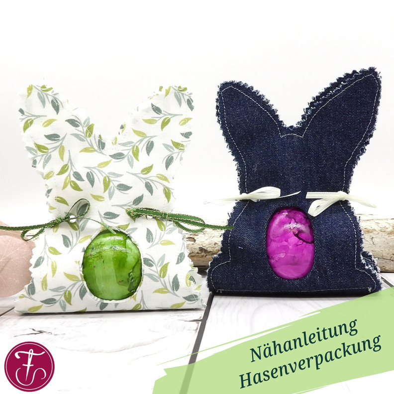 Nähanleitung Hase Hasenverpackung für ein Ei image number 1