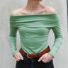 Schulterfreies Langarmshirt "Helga" - Gr. 34 - 46 thumbnail number 1
