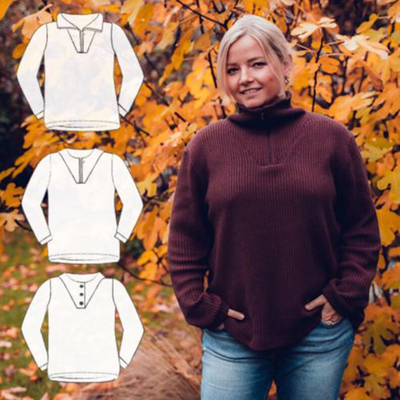 E-Book Pullover „Zürich" Damen Gr. 34-60 *A4 und A0 Datei* image number 1