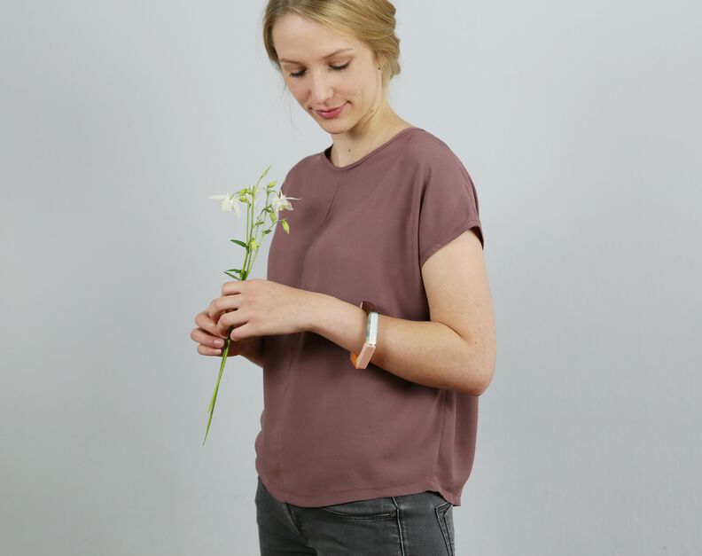 FRAU ILVIE - kurze Bluse mit Rückenschlitz XS-XL image number 2