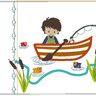 Angler - Kissen ITH -  Stickdatei mit Taschenbild  thumbnail number 4
