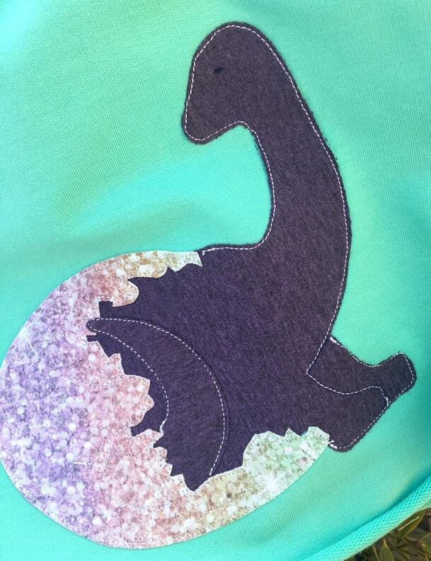 Applikationsvorlage Brachiosaurus Baby im Ei Dino image number 7