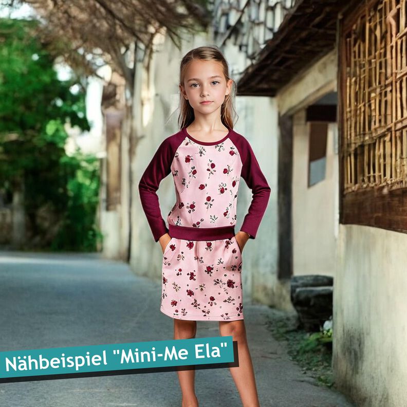 Kinder Jerseykleid Raglankleid, Schnittmuster mit Ebenen image number 3