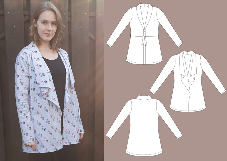 Molly Cardigan – Schalkragen oder Volant, BU 80-116, A4+A0 image number 7