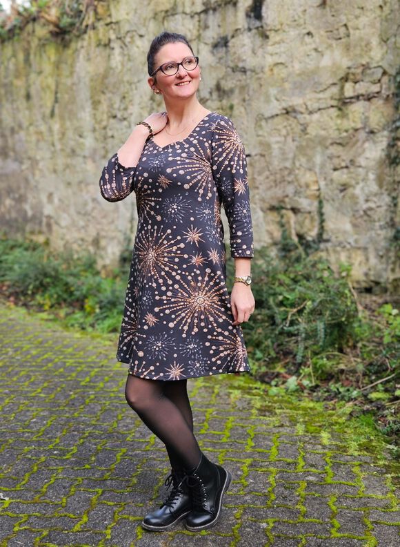 Herzausschnitt Kleid PDF Schnittmuster  A-Linienkleid 34-46 image number 8