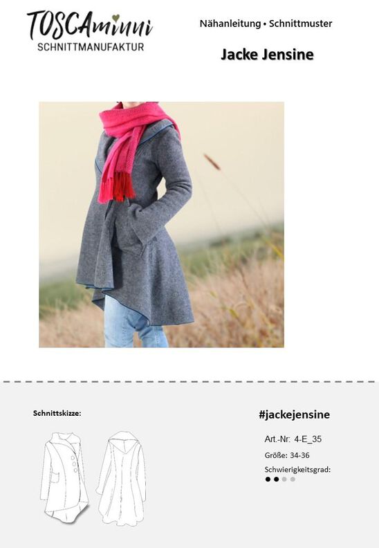 Jacke Jensine Gr. 34-46 Schnittmuster image number 6