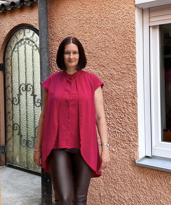 Bluse Eleni Gr.32-54 inkl. Ebenen und Beamerdatei image number 8