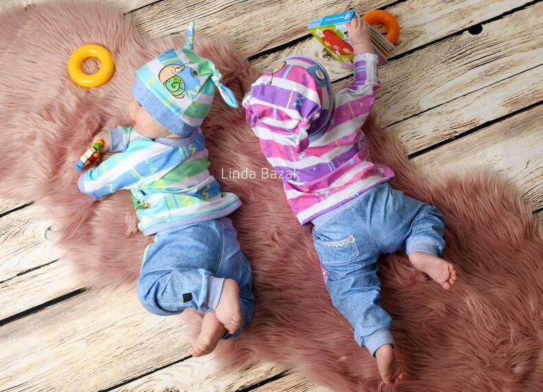 Baby Hose Shirt + Mütze Baby Set EASY (3-teilig) ♥ Gr. 56-98 image number 3