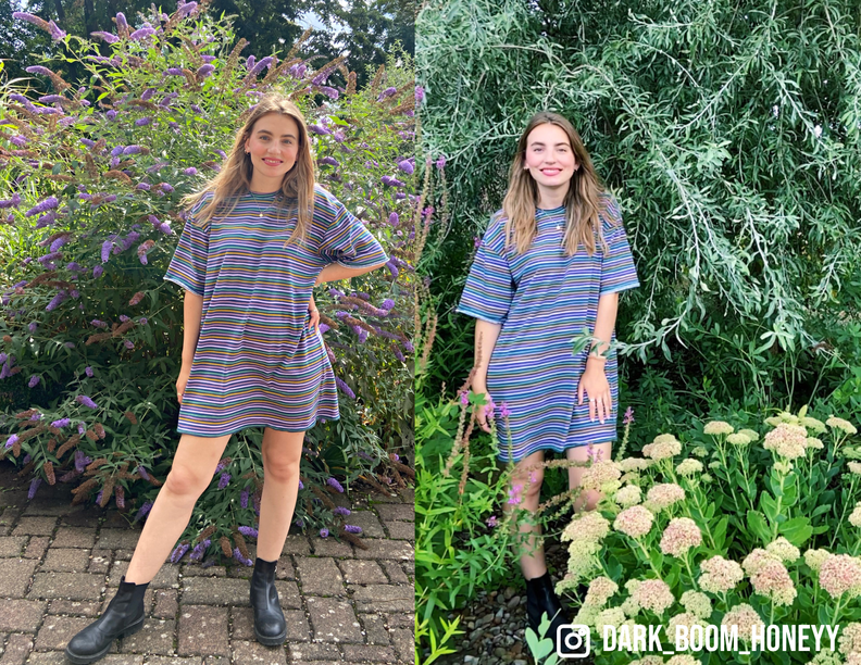 Oversized T-Shirt Kleid Bodo, PDF Schnittmuster, E-Book image number 2