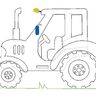 Traktor Doodle Stickdatei  thumbnail number 7