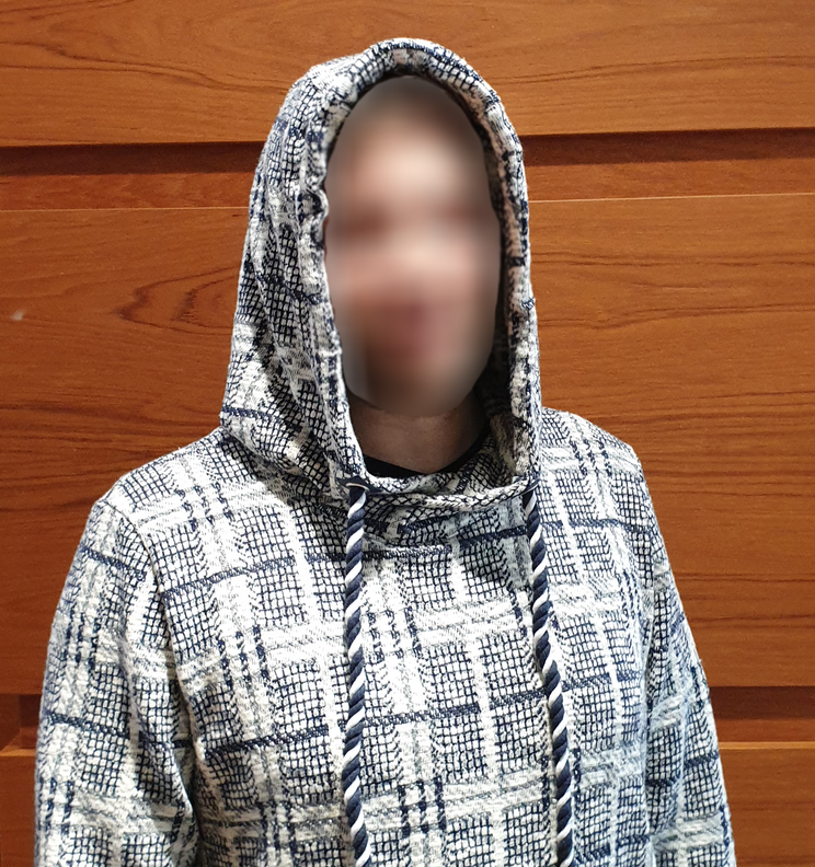 Herrenhoodie Max – Wickelkapuze/Kragen, Gr. 44-60, A4+A0 image number 6