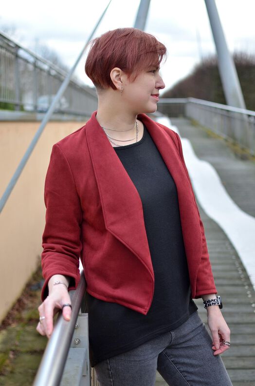 Schnittmuster kurzer Jersey Blazer LILIA (34-58) image number 4