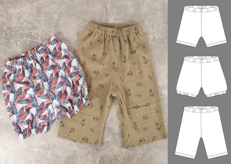 Lexi – Babyhose für den Sommer mit Gummizug Gr. 50-98, A4+A0 image number 7