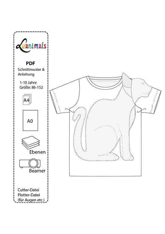 T-Shirt Kind E-Book Luanimals Katze Karin (86-152cm) image number 5