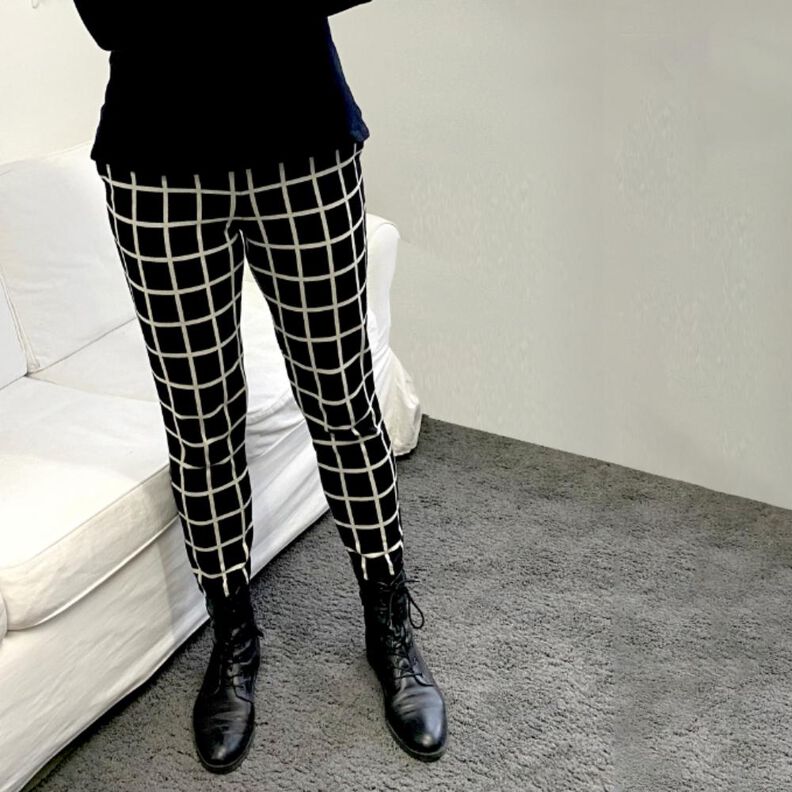 Damen Hose (32-52) OLINDA schmale Damenhose Schnittmuster image number 1