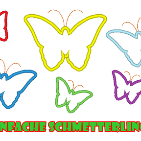 einfacher Schmetterling Stickdatei 