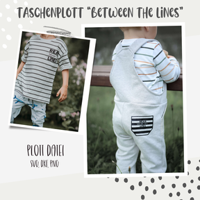  PLOTTDATEI - TASCHE " READ BETWEEN THE LINES