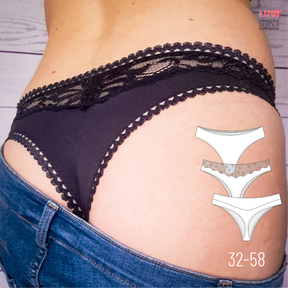 #SkimmyThong, Thong und Brazilian-Thong Version, 32-58