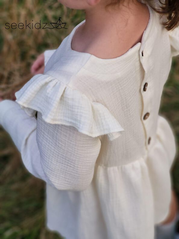 Kleid/ Bluse #Musselinchen Gr. 74-146 A4/ A0/ Beamerdatei image number 7