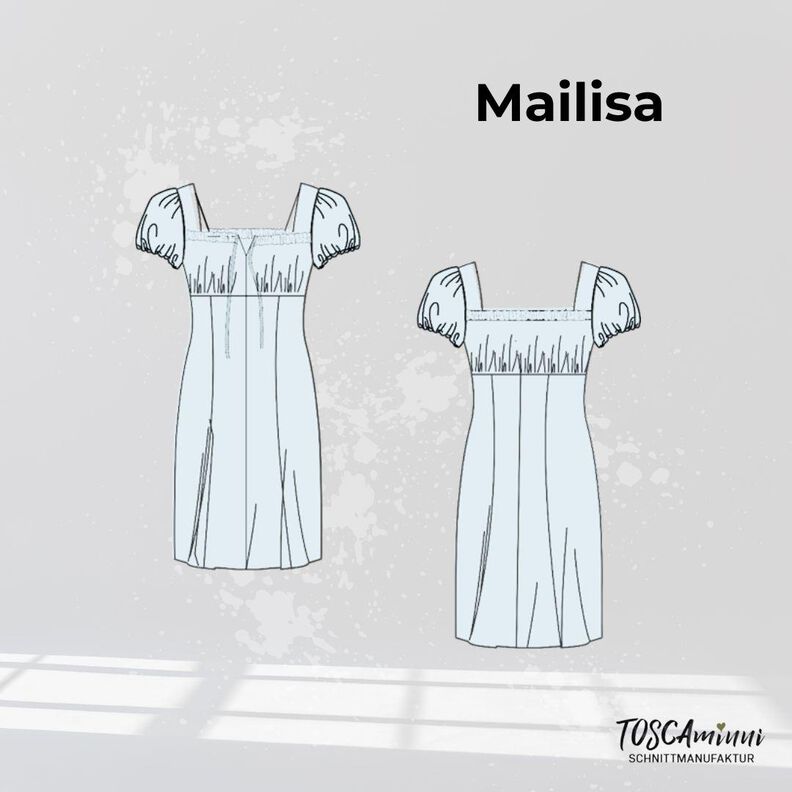 Schnittmuster Damen Kleid Mailisa Gr. 34-54 - A4/A0-Datei image number 5