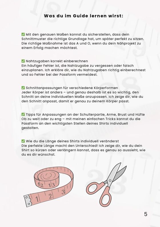  PDF Nähguide 7  - Schnittanpassung Shirts/Oberteile + Bonus image number 5