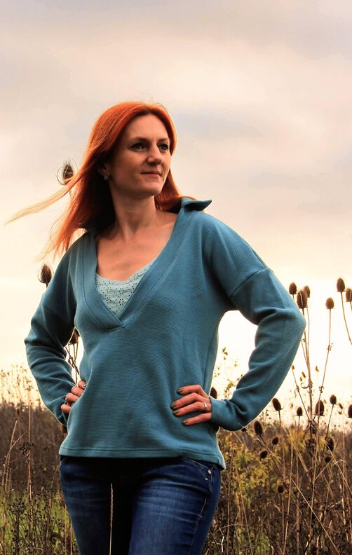 Anleitung Pullover mit Kragen "Vinta" *mit A0-Datei + Video* image number 6