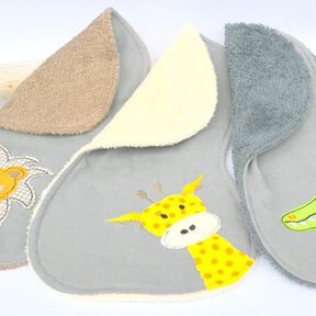 ITH Stickdatei Spucktuch Tiere Safarie 18x30cm