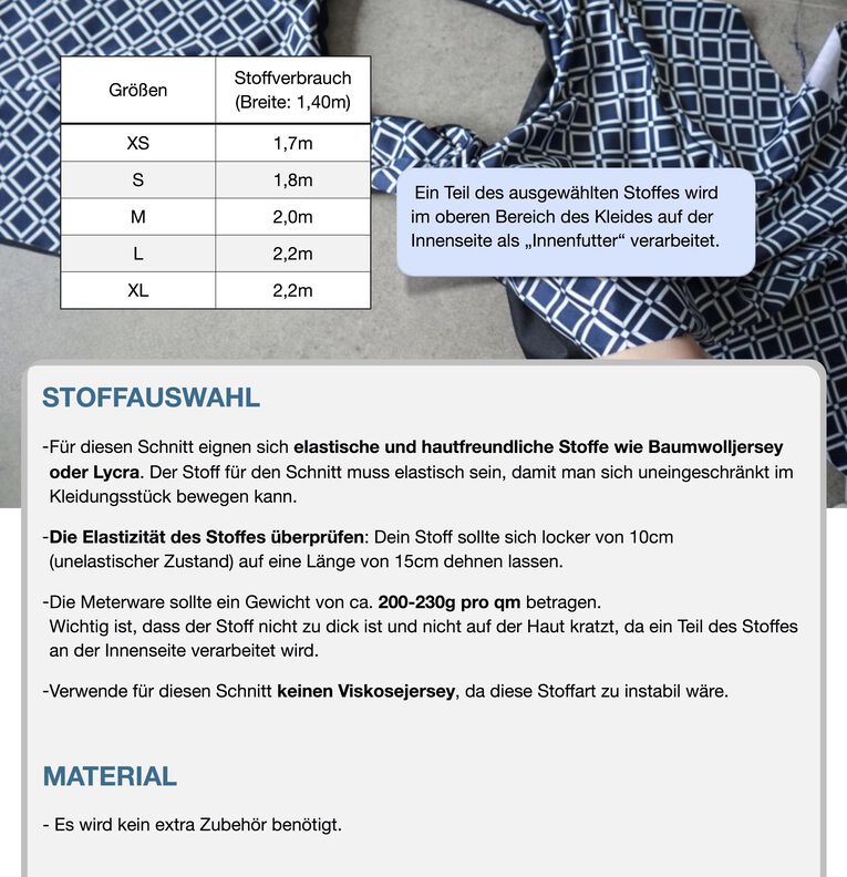 Kleid #Alina Nähanleitung und Schnittmuster (XS-XL) image number 9