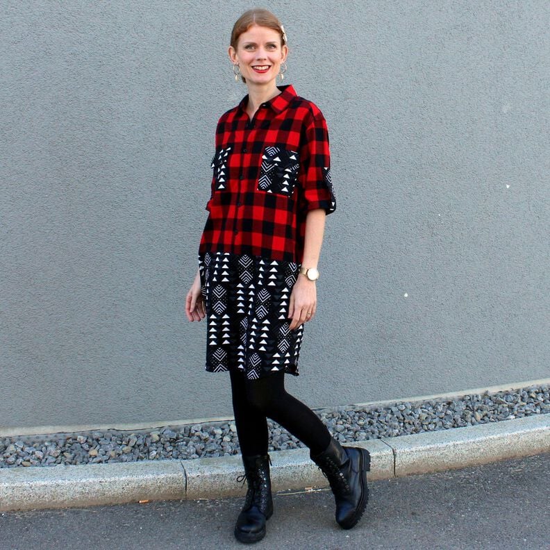 Upcycling Hemdblusenkleid "Carla" für alle Größen image number 10