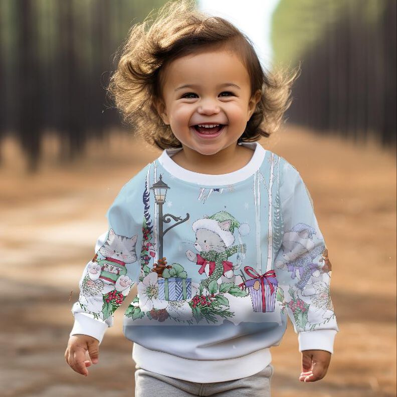 Schnittmuster Sweater Paula+Emil Gr. 80-140 + Motiv "Katze" image number 1