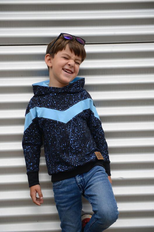 Sweater Hoodie Kleid Wellenzauber (Gr. 86 - 152) image number 4