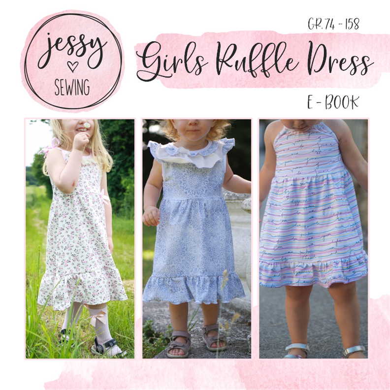 *Girls Ruffle Dress* Kleid GR. 74 BIS 158 Sommerkleid Boho image number 1