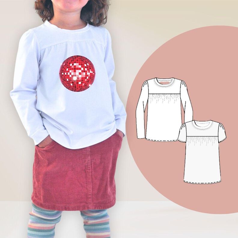 Schnittmuster Kinder Shirt Leoni "minni" Gr. 80-140 image number 5
