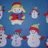 Schneemann Familie Stickdatei thumbnail number 3
