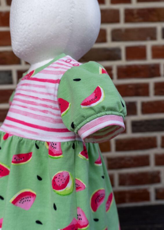 Chrissy – Baby Kleid Shirt mit Puffärmeln Gr. 56-98, A4+A0 image number 5