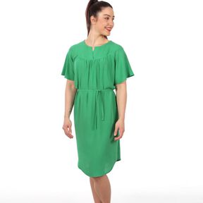 FRAU YULE - Sommerkleid mit Passe und Kräusel  XS-XXL