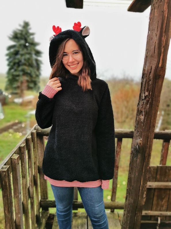 Rentier Shirt Kuschelpulli Gr. S - XXL Sweater Beamer image number 7