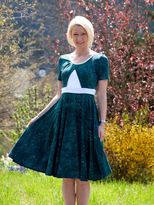 Kleid La Gazza Gr.32-54 inkl. Ebenen und Beamerdatei image number 8
