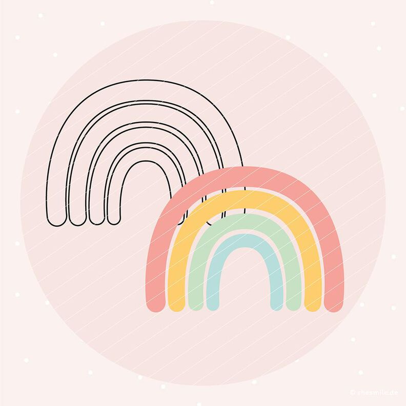 Regenbogen (Plotterdatei und Applikationsvorlage) image number 1