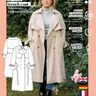 Trenchcoat Schnittmuster Damen XS-XXXL Jacke thumbnail number 7